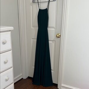 Lulu's Black Spaghetti-Strap Maxi Dress